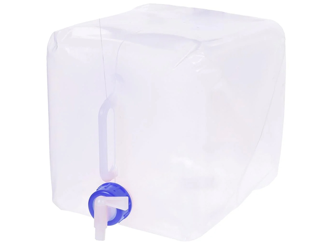 Vouwbare 10 liter watertank - transparent