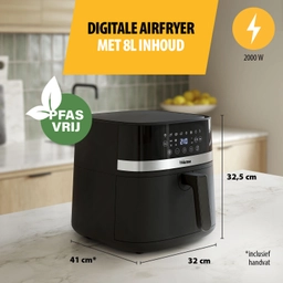 Tristar FR-9418 digitale airfryer - 8 liter