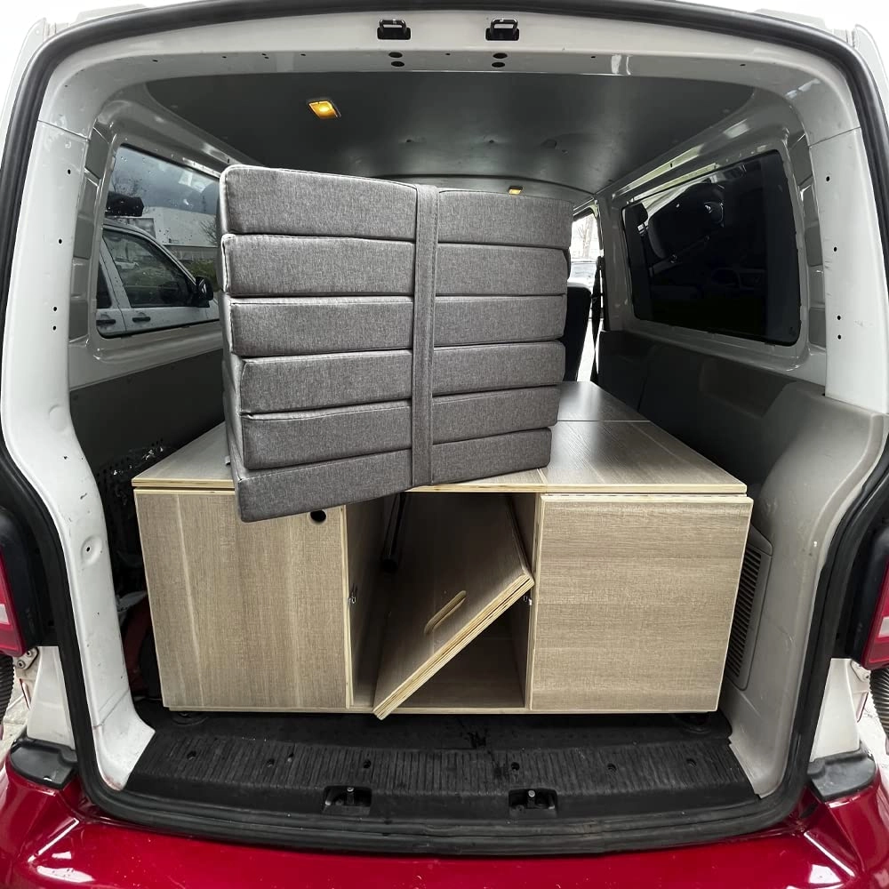 K'Foam set van 6 universele camper 8 cm vouwmatrassen