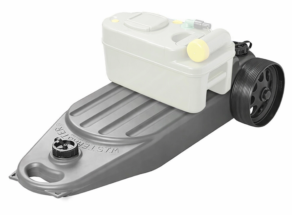 Aquaroll Wastemaster 38L mobiele vuilwatertank - grey