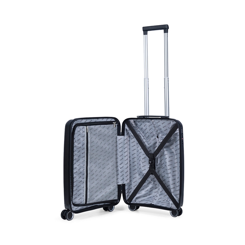 TravelZ Swinger 55 cm handbagage koffer - Black