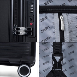 TravelZ Swinger 55 cm handbagage koffer - Black
