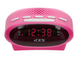 Ices ICR-210 FM wekkerradio - Pink