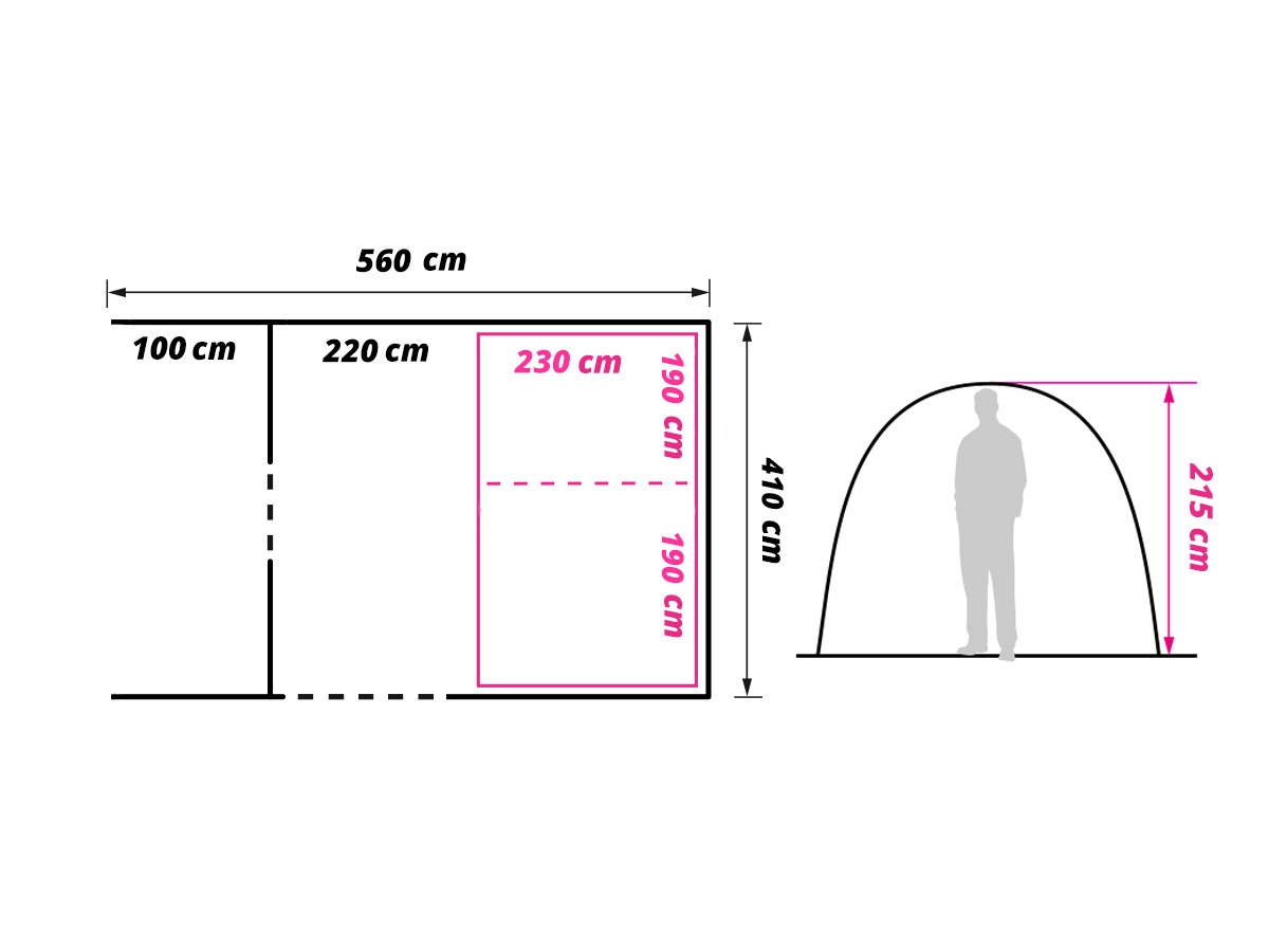 Obelink Columbia 6 Easy Air tunneltent