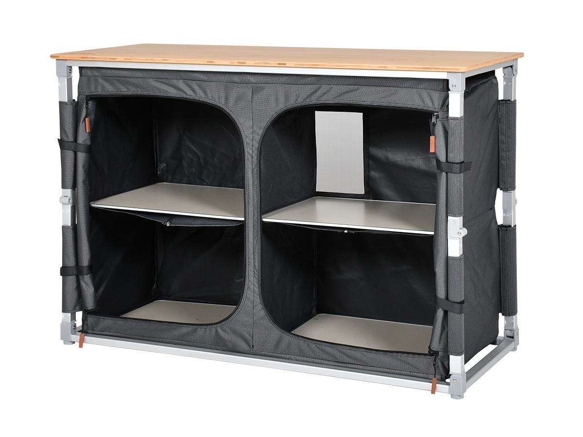 Obelink Ravenna Bamboo XL Quick campingkast - Grey