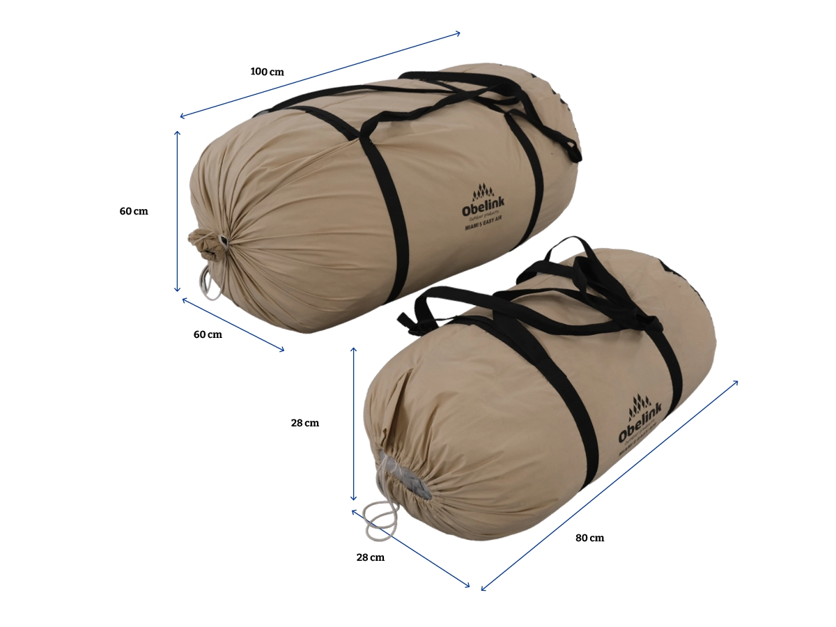 Obelink Miami 5 TC Easy Air opblaasbare tunneltent - 2025