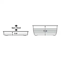 Lampa opvouwbaar afdruiprek - 9 liter