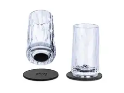 Silwy 2-delige set magnetische kunststof shotglaasjes