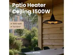 Auronic infrarood hangende terrasverwarmer - 1500 Watt