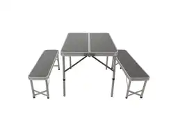 Hem picknicktafel opvouwbaar met 2 banken