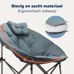 TRVLMORE XL vlinderstoel met draagtas - Grey