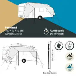 Skandika Freeway Luifel - 300 x 300 cm