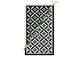 Obelink Patio Mat Cube 440 x 290 cm tenttapijt