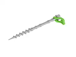 Obelink Alphagrip alu schroefharingen met haringclips 20 cm - set van 8