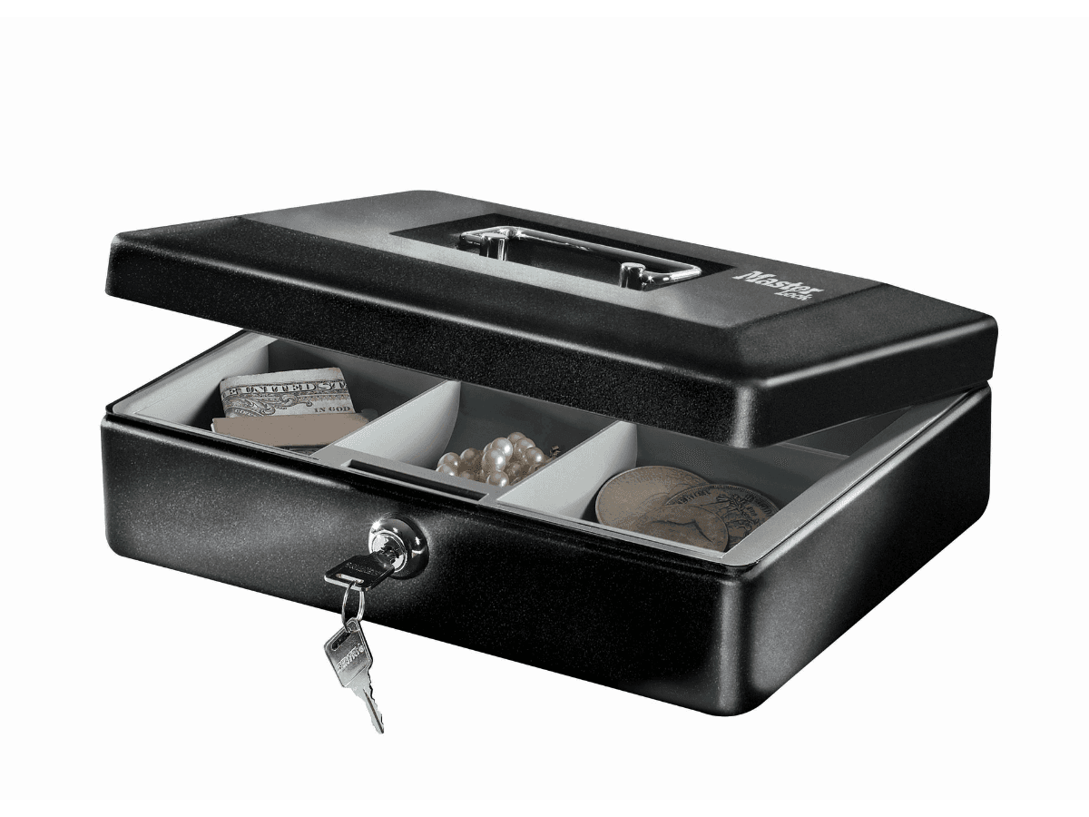 MasterLock CB-10ML geldkist met tray en handvat