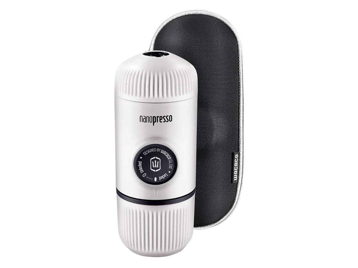 Wacaco Nanopresso draagbare espressomachine met hoes - White