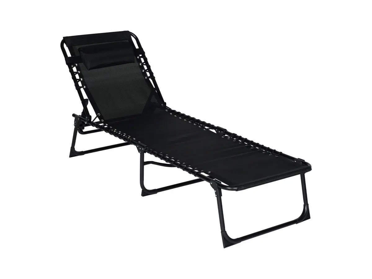 Infinity goods opvouwbaar verstelbaar ligbed - Anthracite