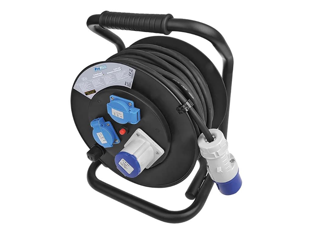 ProPlus CEE/Schuko 25 meter camping kabelhaspel - 2,5 mm²