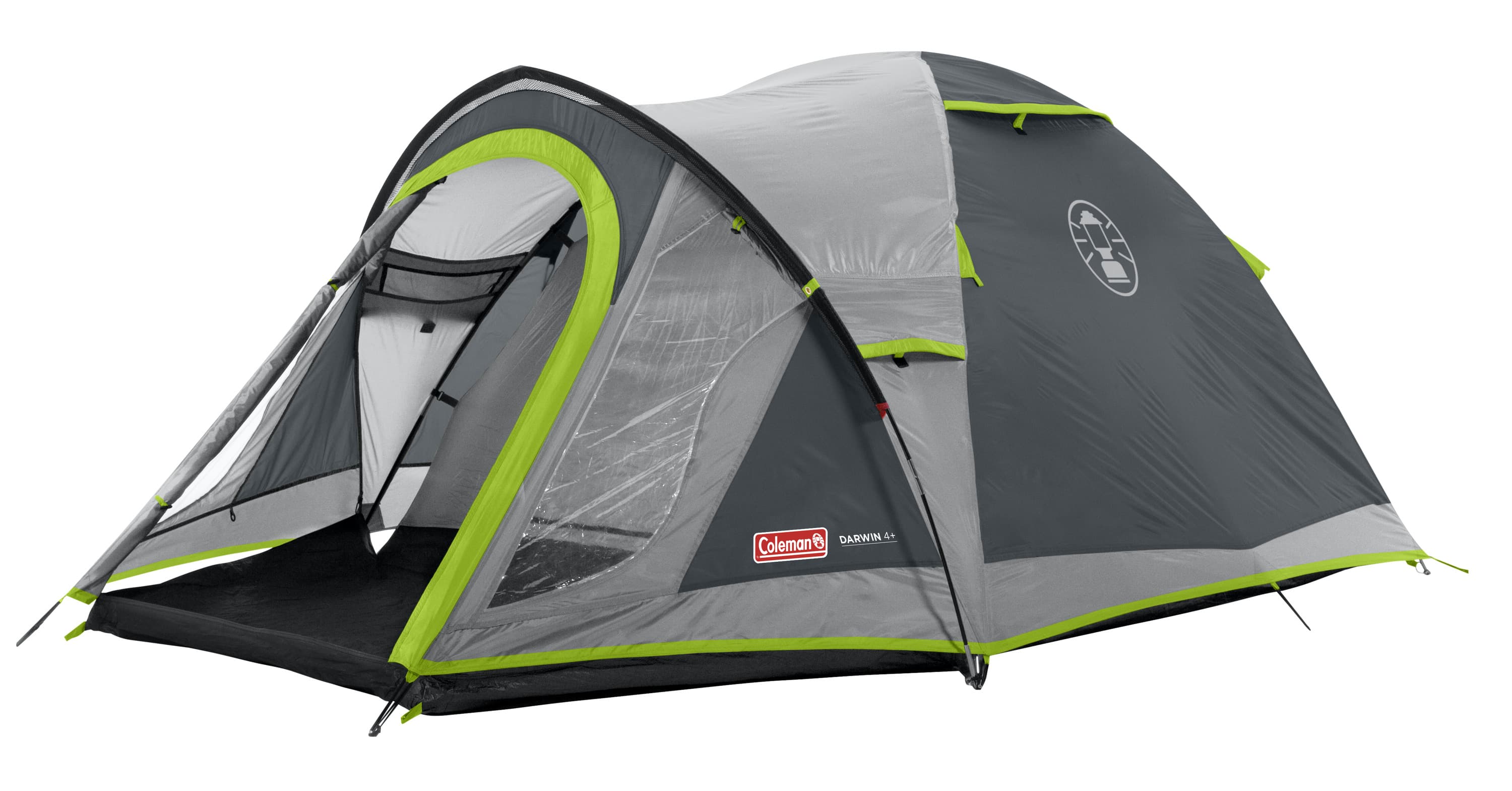 Coleman Darwin 4 Plus Grey koepeltent - Obelink.nl