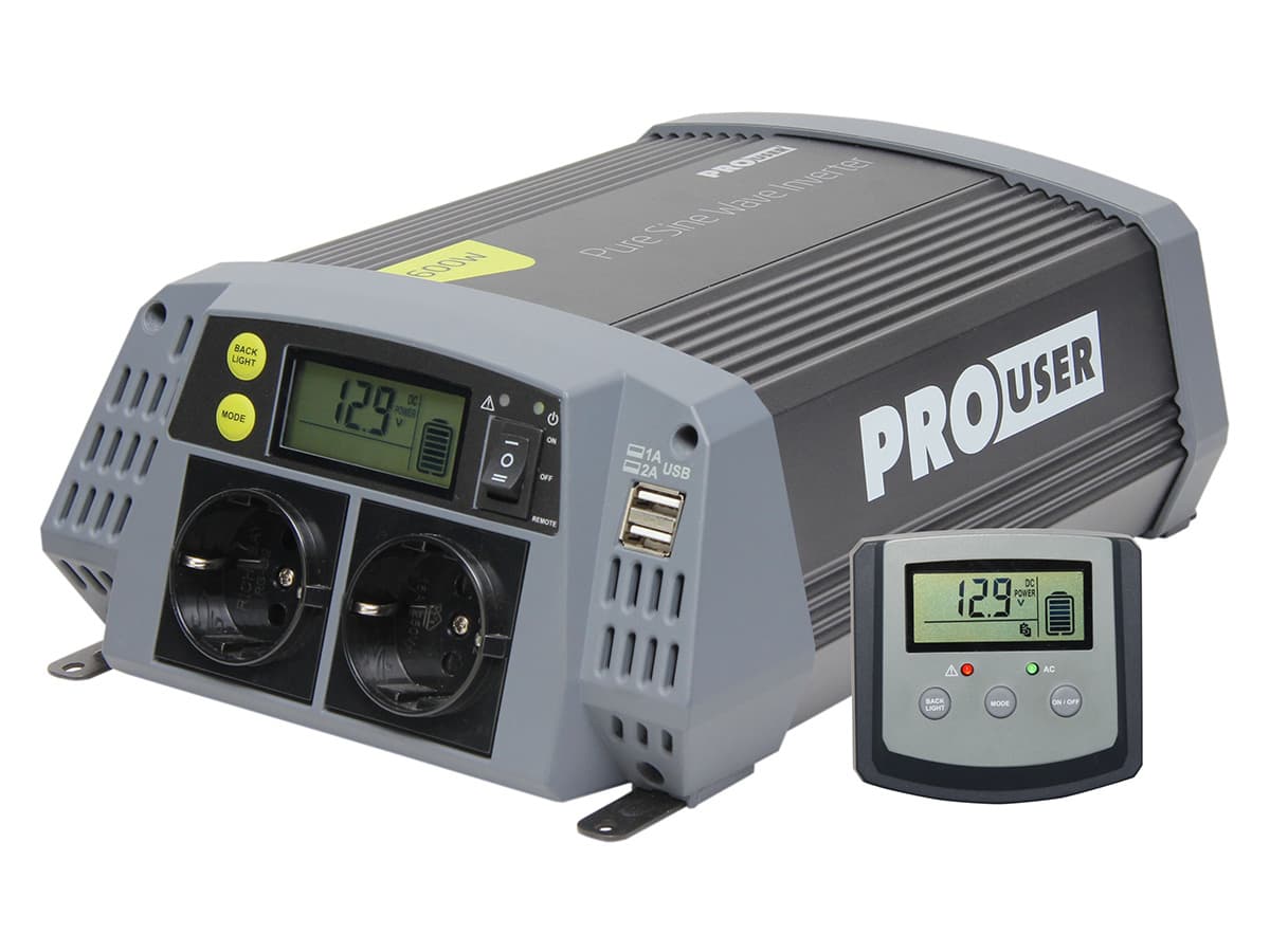 Pro-User zuivere sinus omvormer - 600 watt