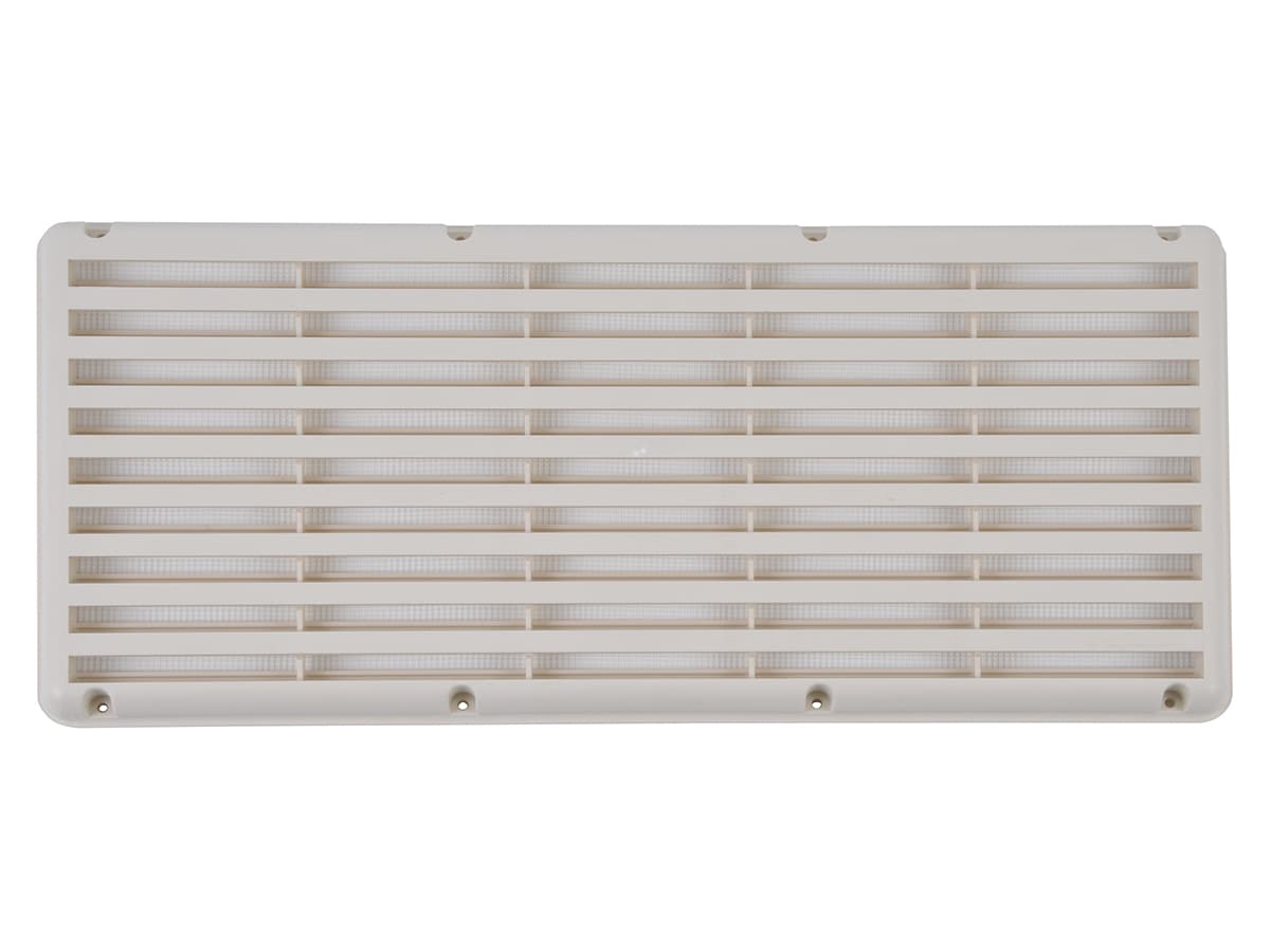 Ventilatierooster voorzien van gaas