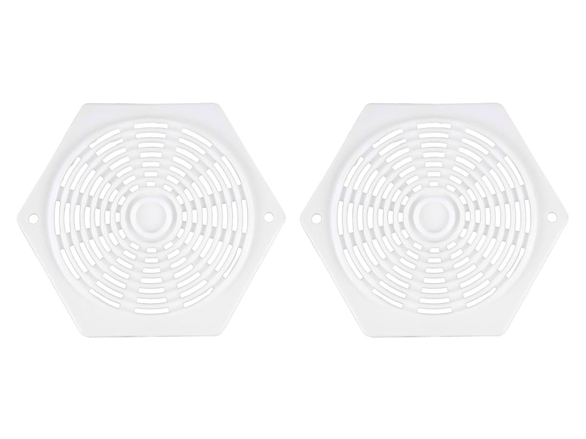 Fjord zeskant ventilatieroosters - white