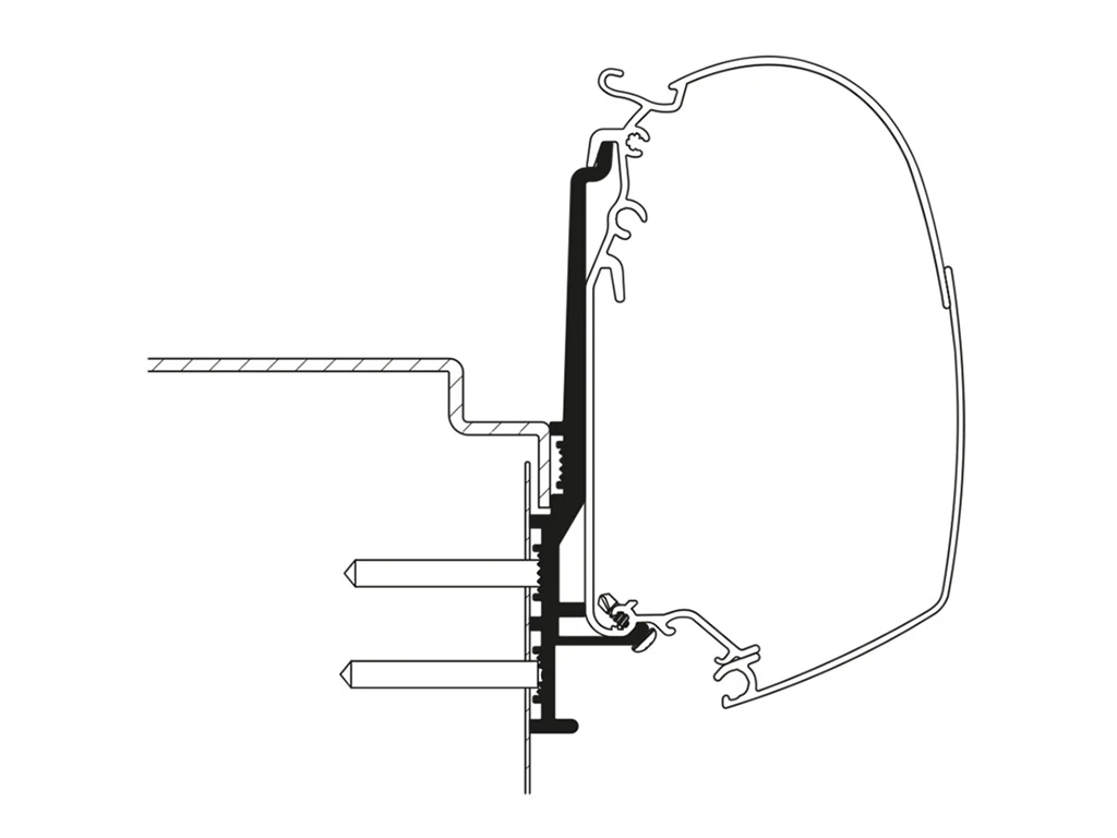 Thule Knaus Tourer CUV Wall Adapter - 3,00m