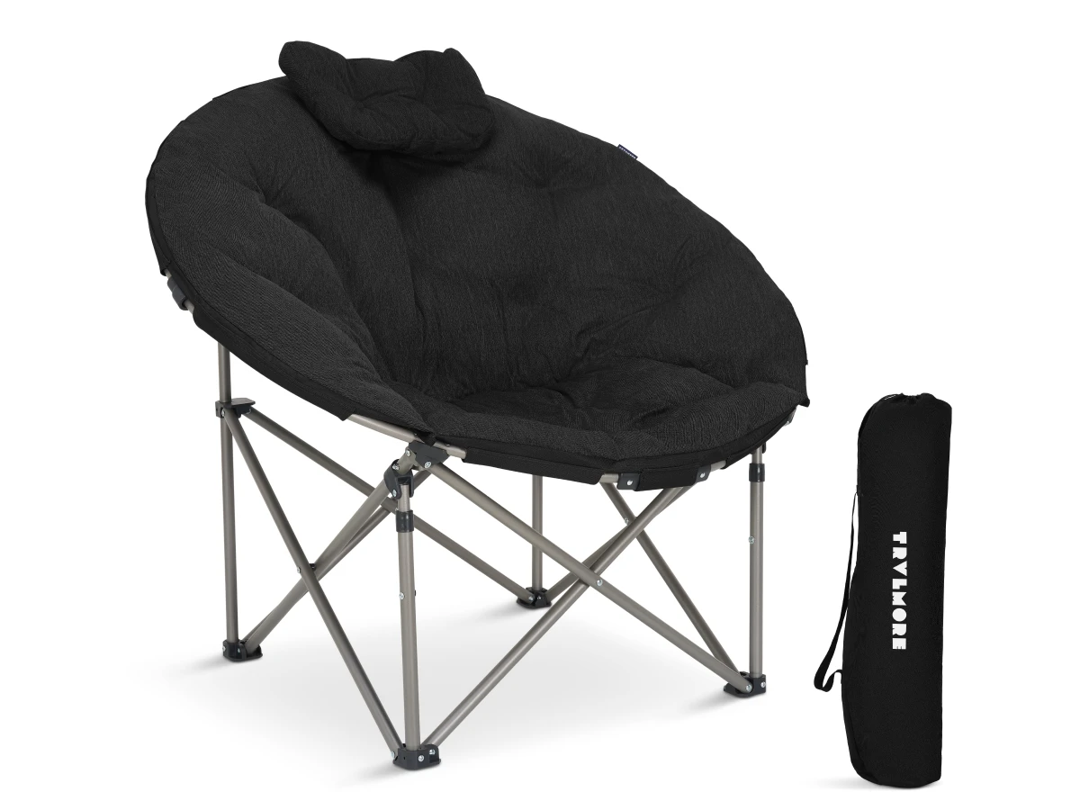 TRVLMORE Comfort Moon XL campingstoel - Black