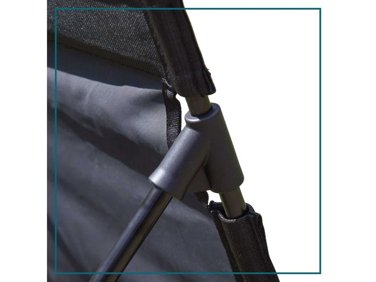 HIXA strandmat met rugleuning - Black