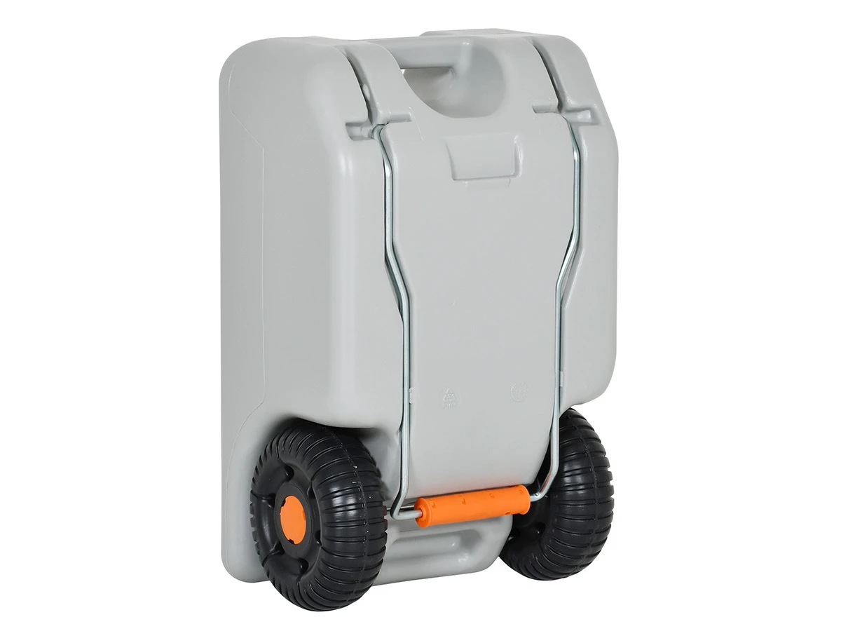 CKW Aquamobil Watertank – 35 Liter Campertank Met Wielen En Trekgreep – Geschikt Voor Vers En Afvalwater – Afmetingen 86x40x18 Cm – Voor Camping En Buiten 2 miniatura