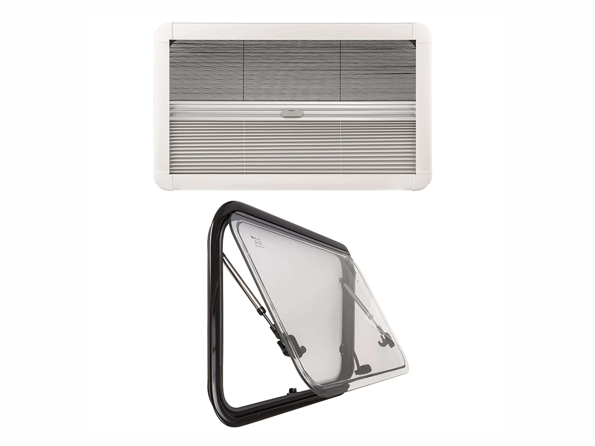 DWS Camping 1200 x 500 mm klapraam met combihor - Transparent