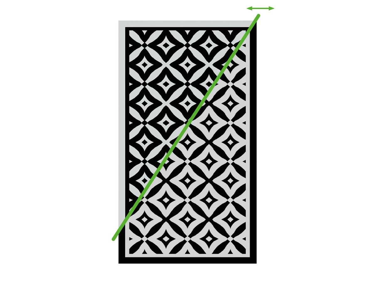 Obelink Patio Mat Cube 440 x 290 cm tenttapijt