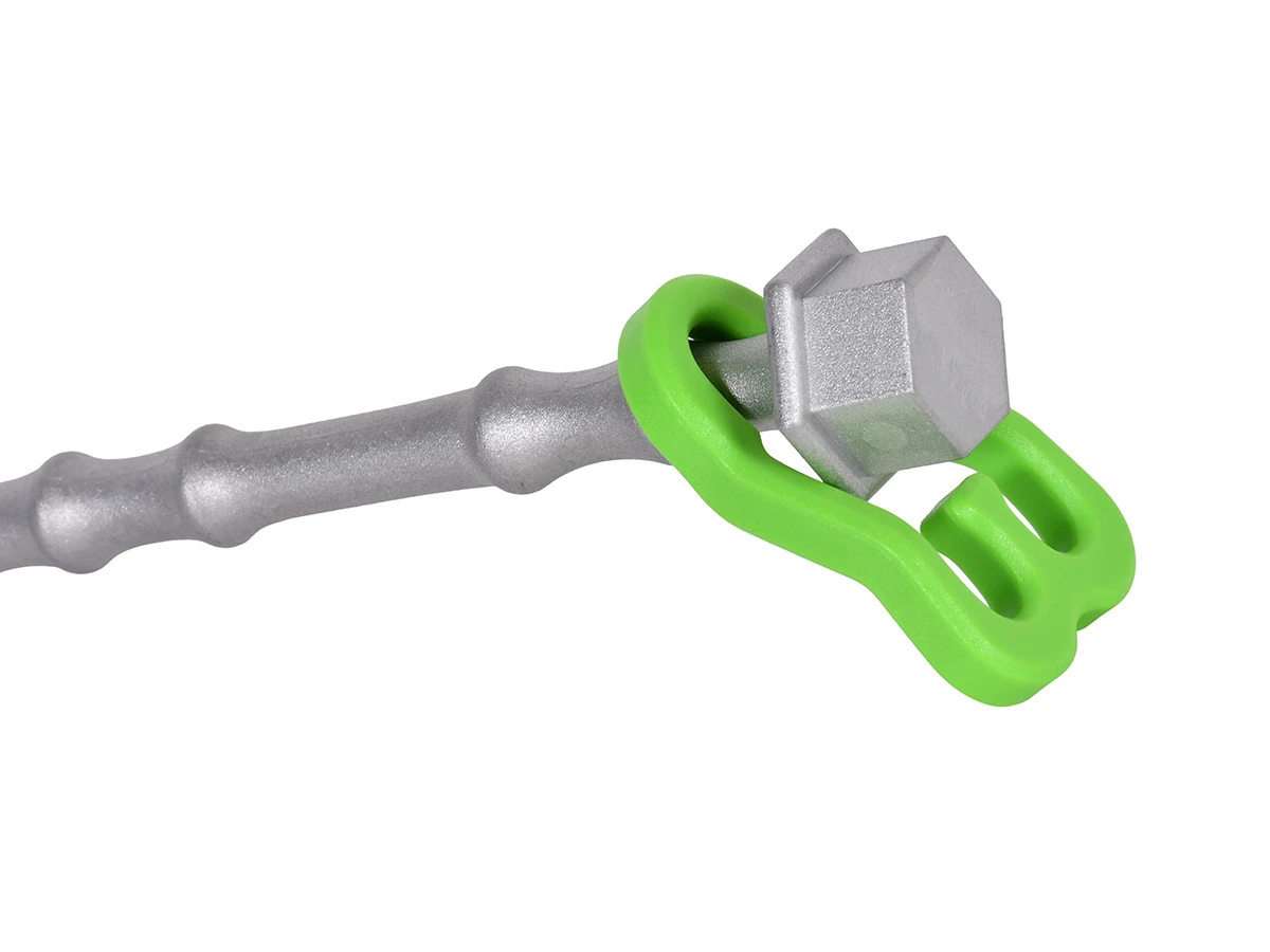 Obelink Alphagrip alu schroefharingen met haringclips 20 cm - set van 8