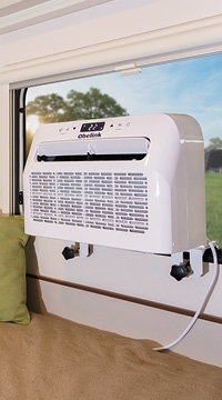 Draagbare airconditioner voor raambevestiging
