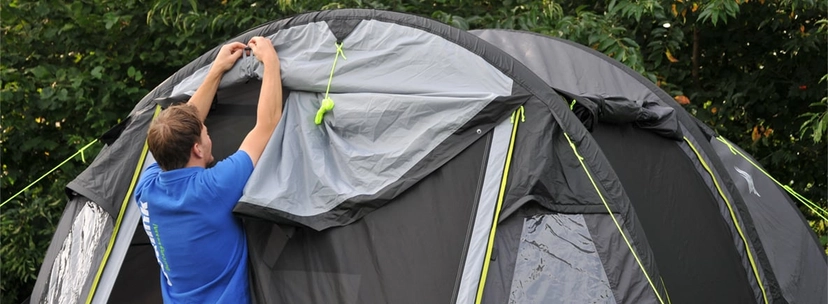 Hoe werkt een opblaasbare tent of voortent?