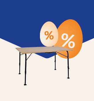 Paassale: campingtafels met korting