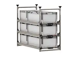 Nova Racks Serie M 3 Levels schuifopbergsysteem - 40x90x112 cm