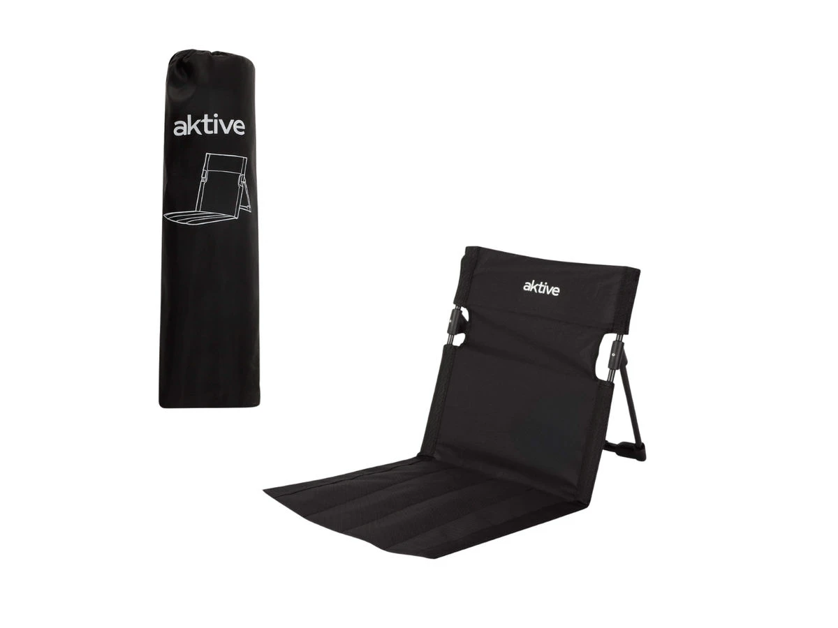 HIXA strandmat met rugleuning - Black