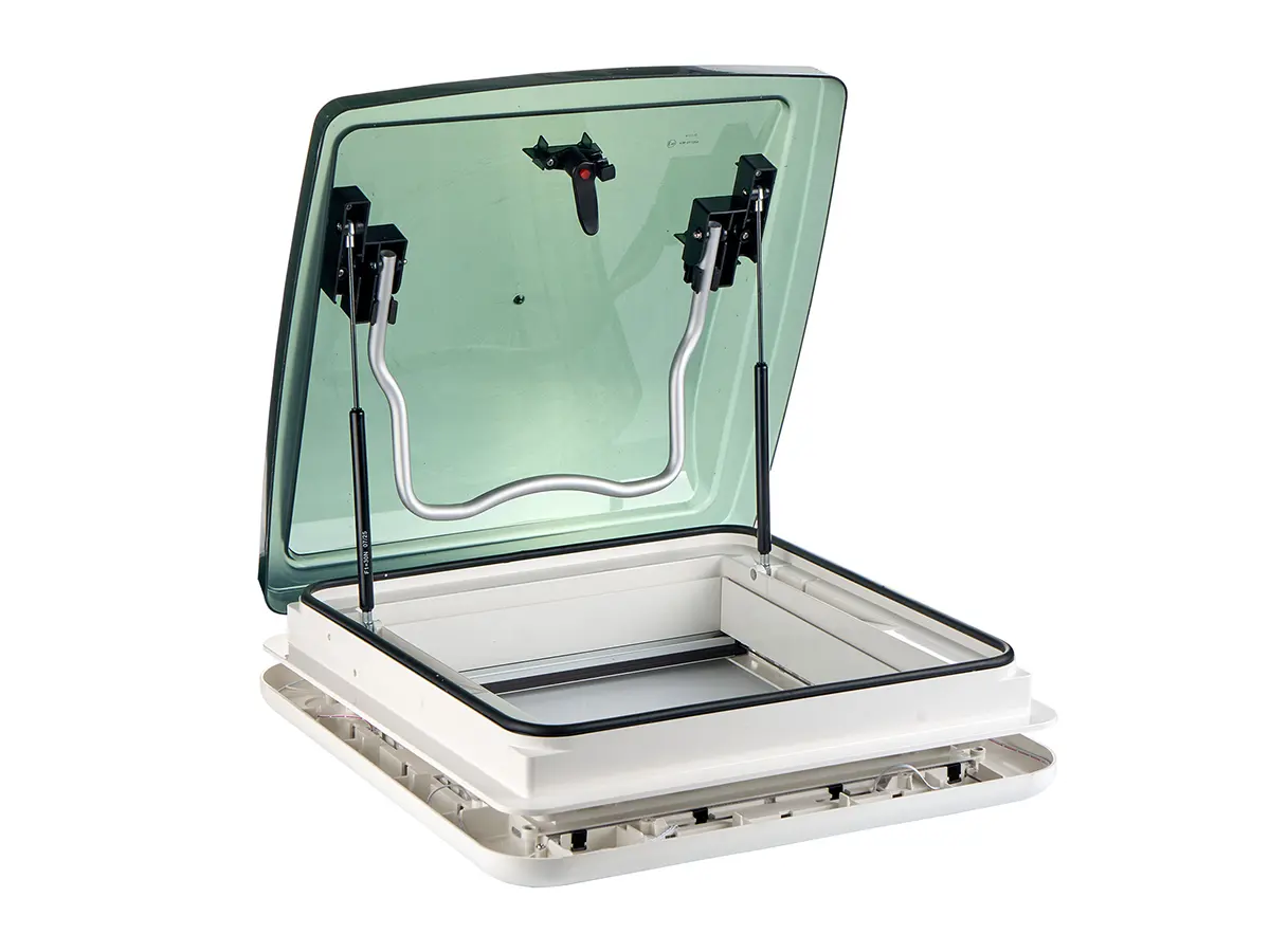 AOYI Skylight LED 40x40 cm dakluik - Smoke/White