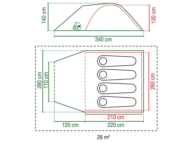 Coleman Kobuk Valley 4 Plus BlackOut koepeltent