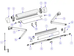 Thule Omnistor knikarm links 5102