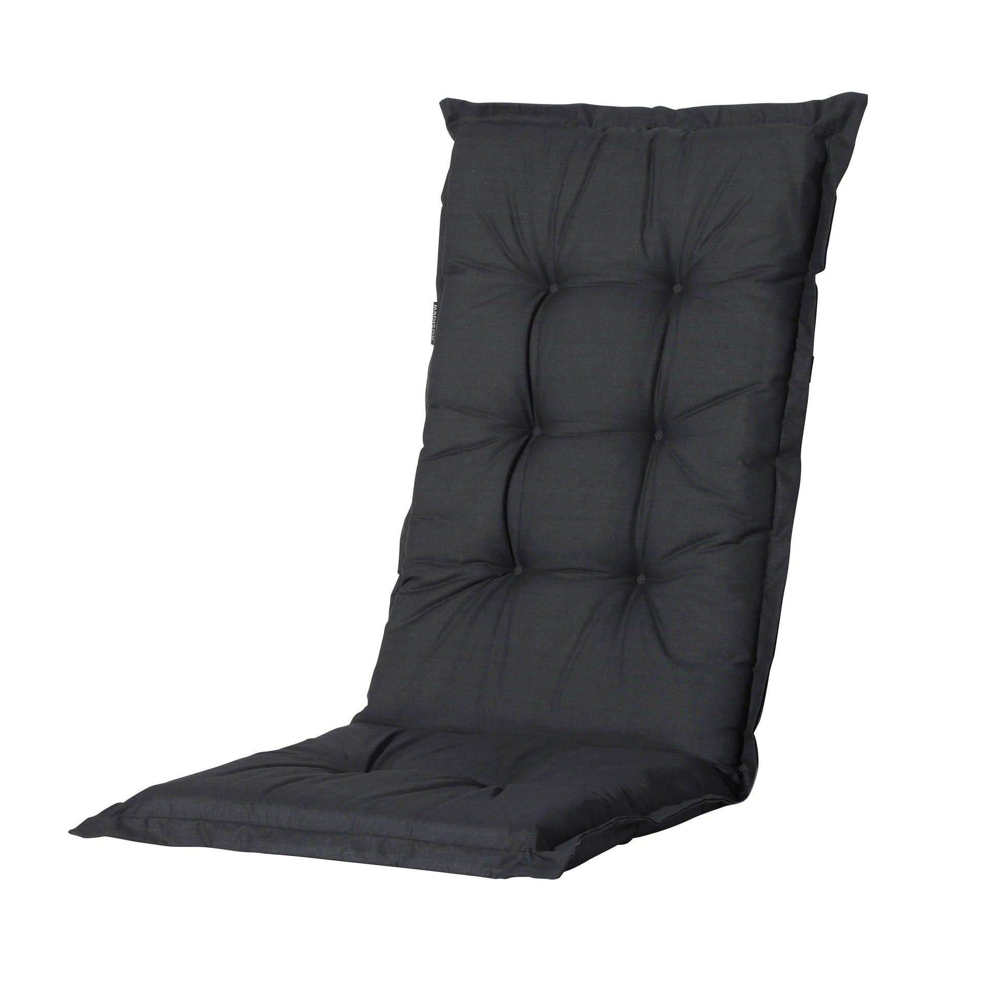Madison Basic black Tuinstoelkussen - Set van 4