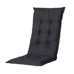Madison Basic black Tuinstoelkussen - Set van 4
