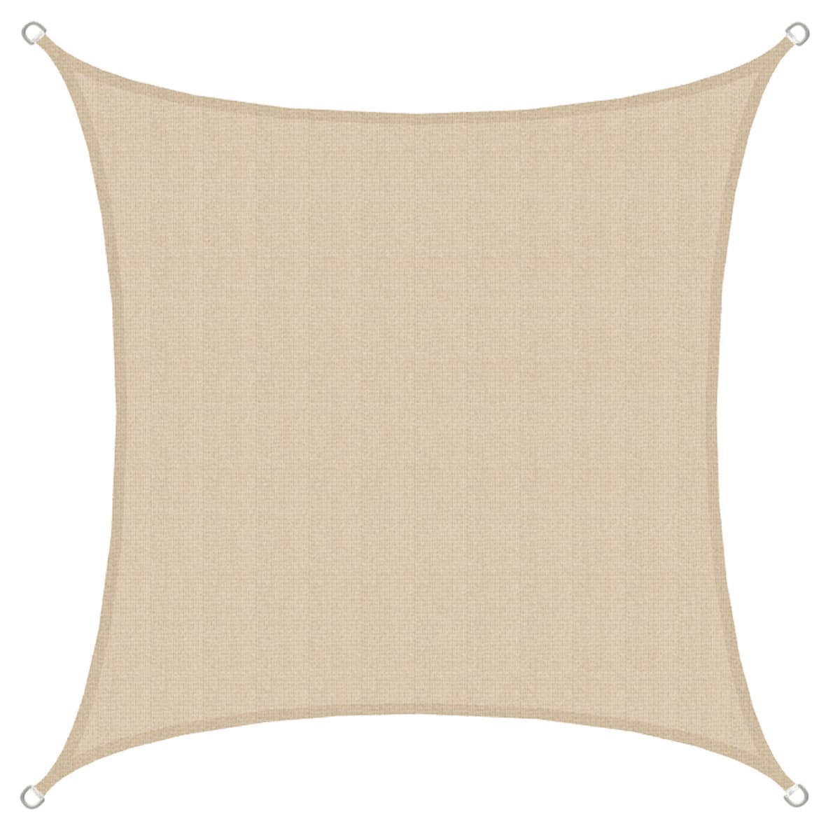 AMANKA 2 x 2 HDPE schaduwdoek - Beige