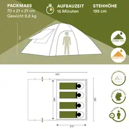Skandika Vaasa 4 tunneltent