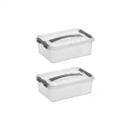 Sunware Q-line 4 liter set van 2 opbergboxen