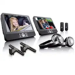 Lenco DVP-940 set van 2 9" draagbare DVD-spelers