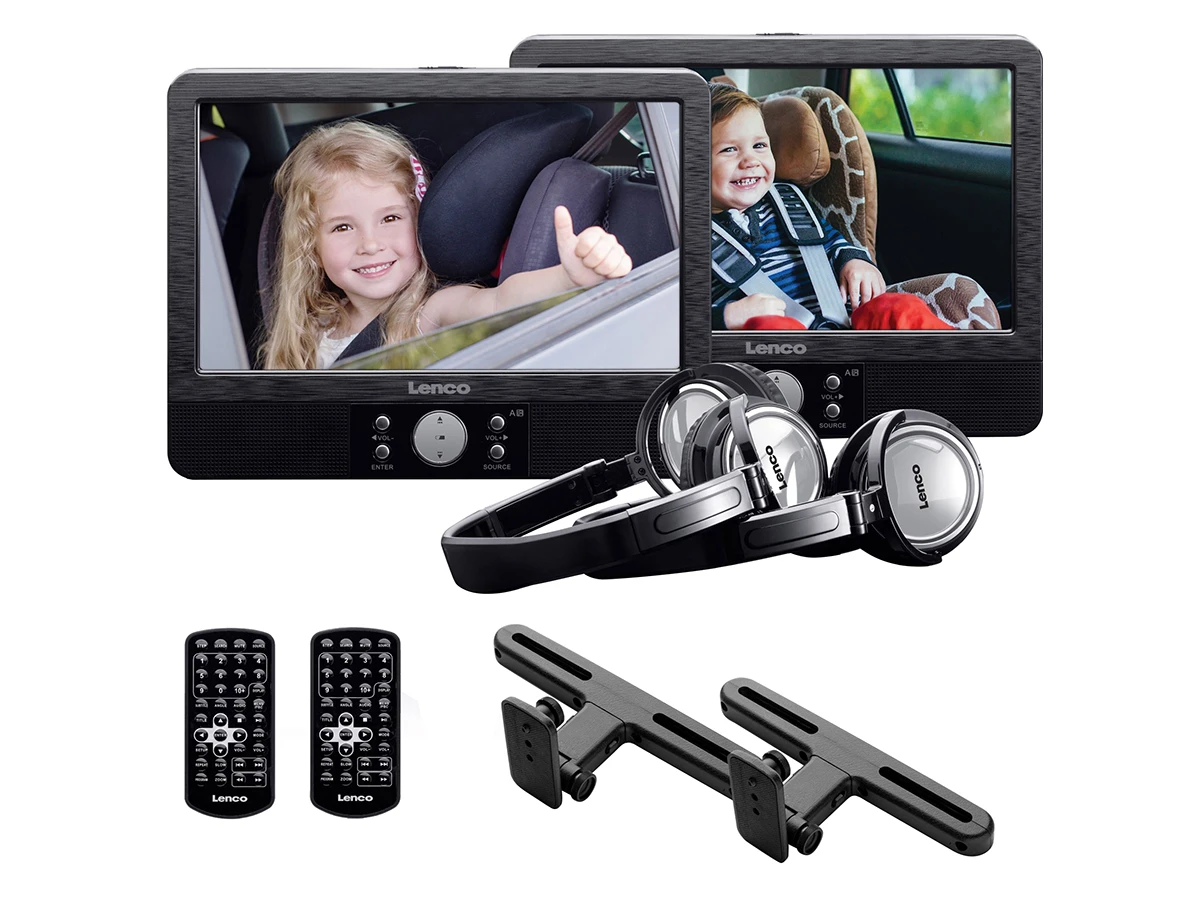 Lenco DVP-940 set van 2 9" draagbare DVD-spelers