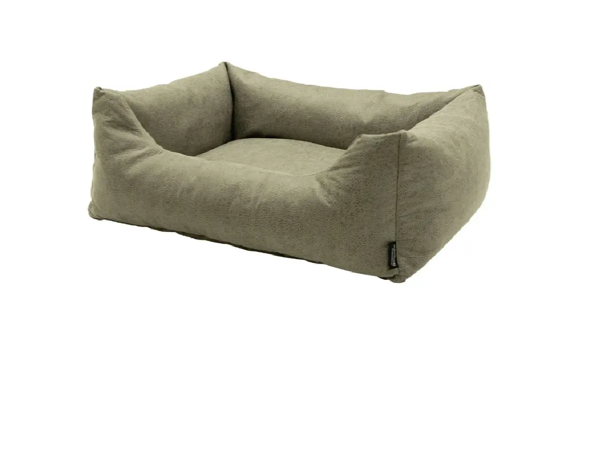 Madison hondenmand ca.65x45x20cm Leather look sand
