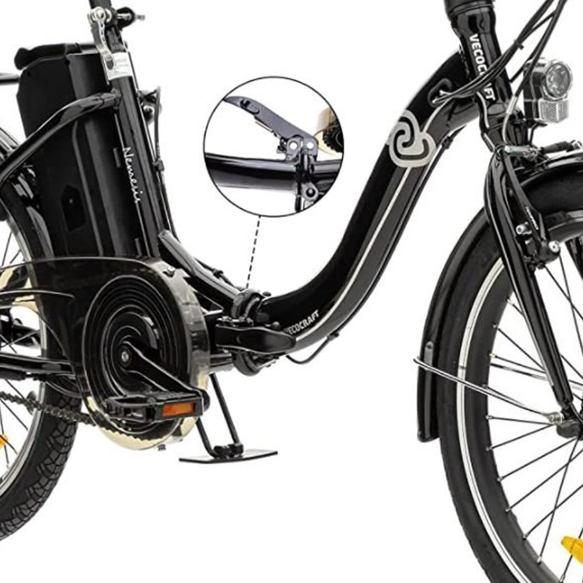 Vecocraft Nemesis 10.4 Ah zwarte elektrische vouwfiets